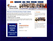 Tablet Screenshot of edwardsdancestudio.co.uk